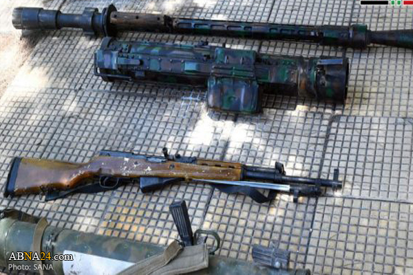 Weapons, ammunition left by terrorists found in Damascus 