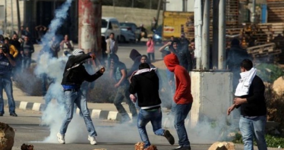 إصابة 18 فلسطينياً في مواجهات مع الاحتلال الاسرائيلي في الضفة خرجت لرفض صفقة القرن