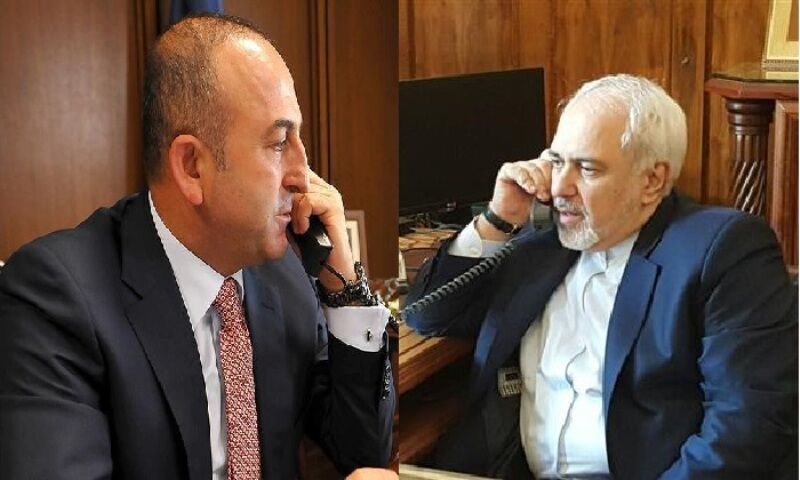 ایران اور ترکی کے وزرائے خارجہ کا رابطہ، فلسطینی مسئلے پر تبادلہ خیال