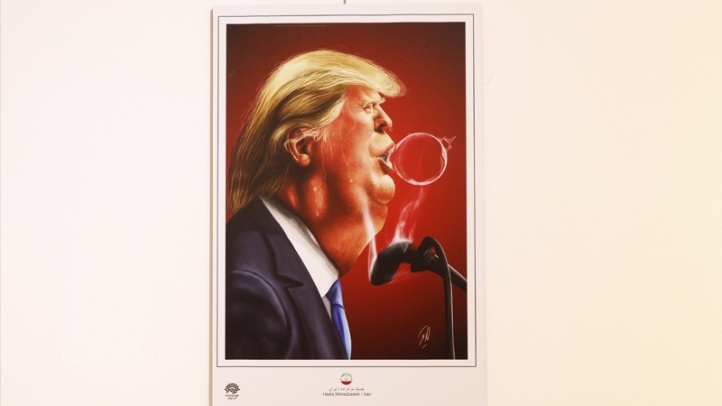 Pameran Internasional Karikatur Trumpisme Kedua di Iran 