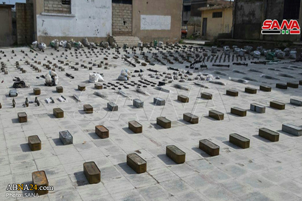 Weapons, ammunition left by terrorists found in Syria's Kafr Laha, Homs