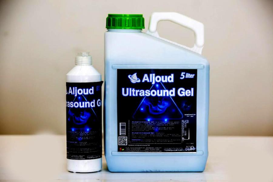 Mit Stolz Made in Irak: Das Ultraschallgel ein erprobtes und erfolgreiches medizinisches Produkt des Al-Joud Unternehmens 