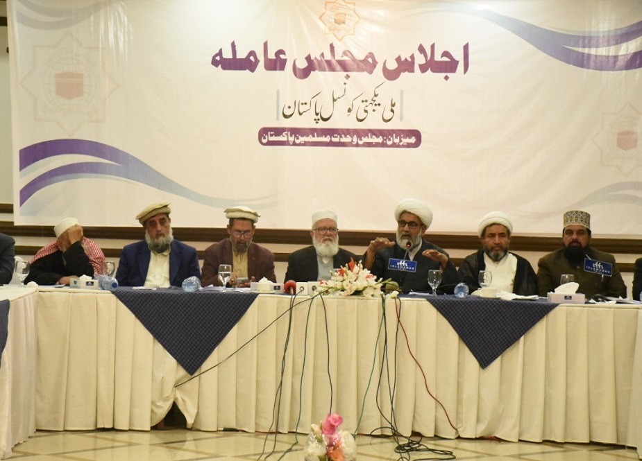 ملی یکجہتی کونسل پاکستان کی مرکزی مجلس عاملہ کا اعلامیہ