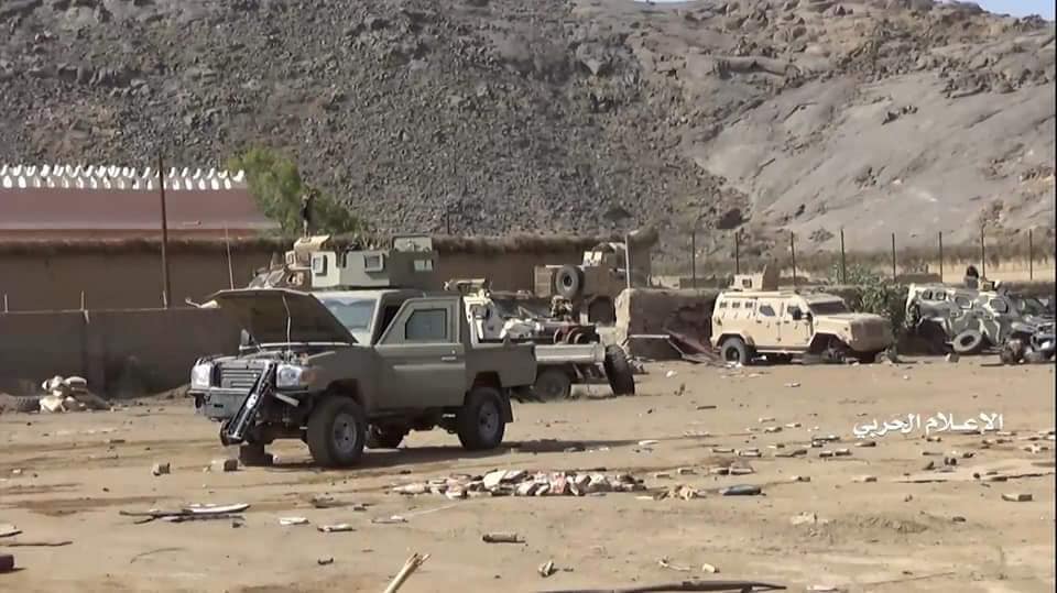 إعطاب مدرعة وتدمير آلية لمرتزقة الجيش السعودي بنجران