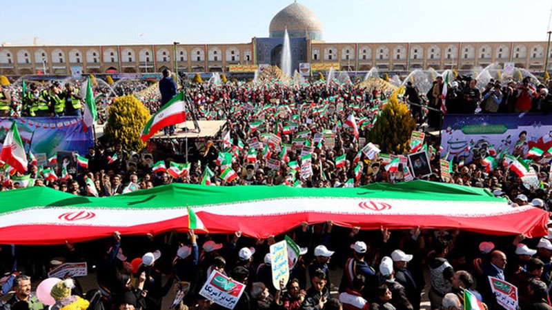 11日にイラン全国で、革命勝利記念日の行進