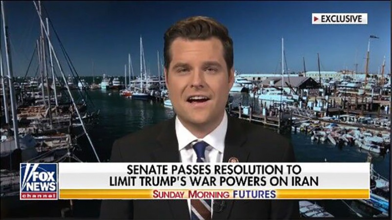 米共和党議員が、トランプ大統領のイランとの交戦権制限を支持