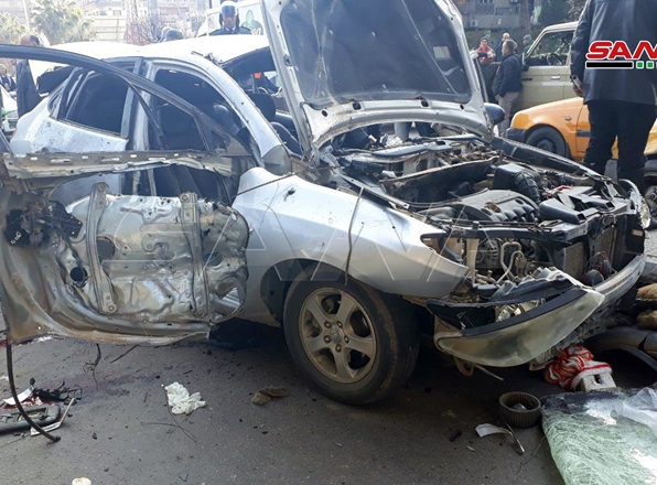 إصابة 5 مدنيين بانفجار عبوة ناسفة بمنطقة باب مصلى في دمشق