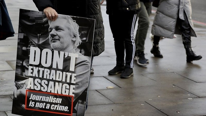 Londra, marcia per Julian Assange