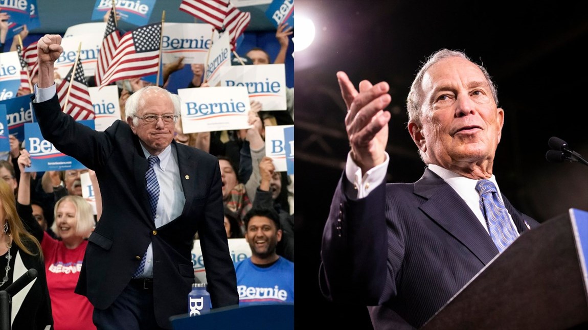 Sanders e Bloomberg in testa a Ny