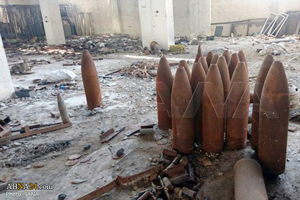 Photos: Syrian Army uncovers workshop used by terrorists for manufacturing shells in Aleppo