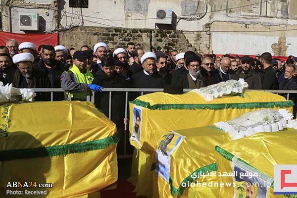 Funeral held for Lebanese resistance movement martyrs (+Photos)