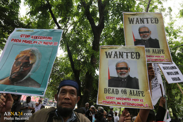 تقرير مصور/ مسلمو إندونيسيا يتضامون مع نظائرهم في الهند