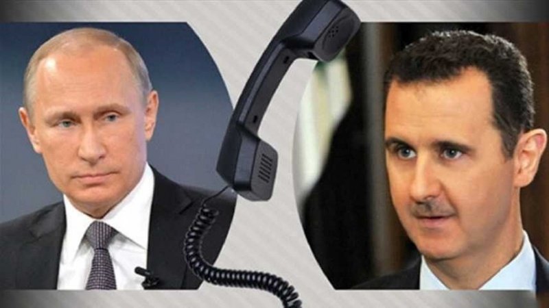 Путин и Асад обсудили по телефону договоренность о перемирии в Идлиб