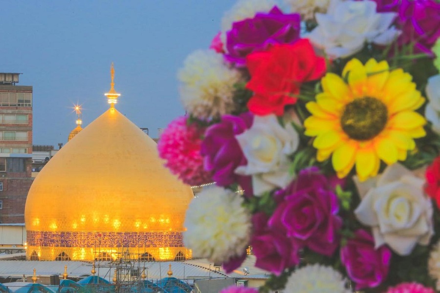 Heiliger Schrein Imam Alis am Vortag des Jahrestags der Geburt von Imam Ali (a.s.) + Bilder
