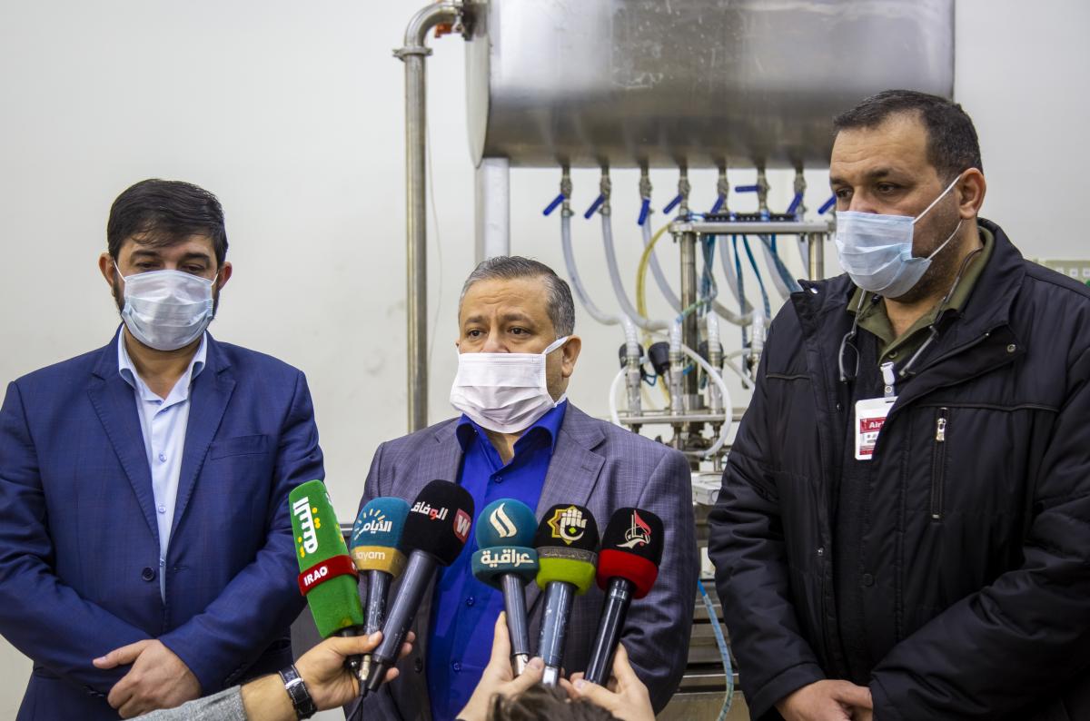 Der Leiter des Gesundheitsamtes von Karbalaa: Die Produkte von Khayr Al-Joud zeichnen sich durch hohe Wirksamkeit und subvention