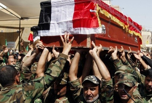 ثلاثة شهداء من الحشد الشعبي باشتباكات مع داعش في سامراء