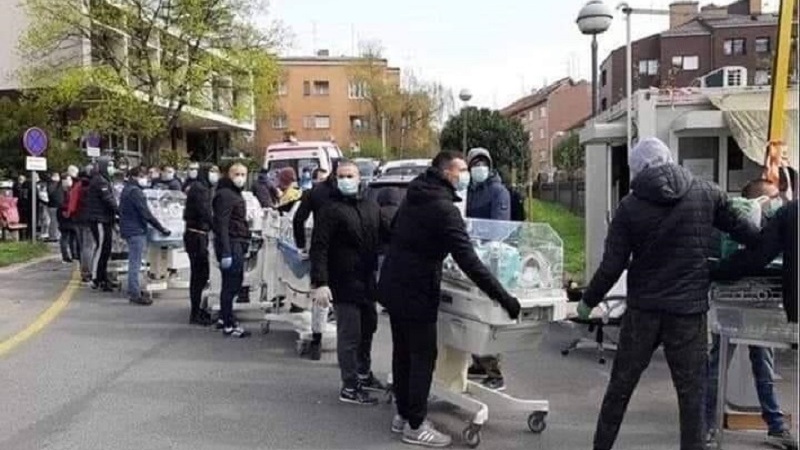 В Италии больных коронавирусом размещают на улицах