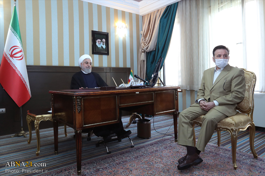 Pres. Rouhani talks with Afghan patient diagnosed with COVID-19