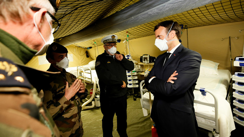  France: Macron mobilise l’armée en lançant l’opération « Résilience ». 1.331 décès dus au coronavirus