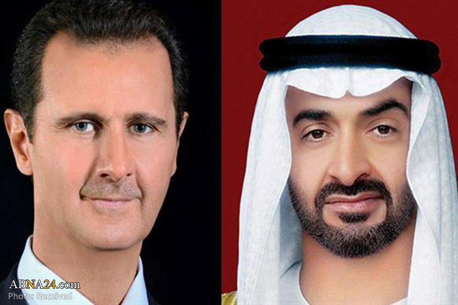 Abu Dhabi's Crown Prince expresses support to Syria in phone call with Pres. Assad