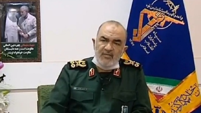 イランイスラム革命防衛隊総司令官、「アメリカの地域駐留がもたらす唯一の結果は、地域の状況の悪化」