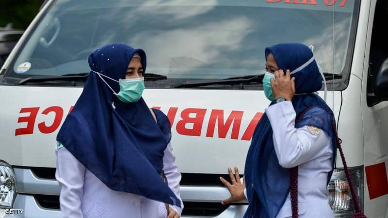 129 إصابة جديدة بفيروس كورونا و8 وفيات خلال 24 ساعة في إندونيسيا