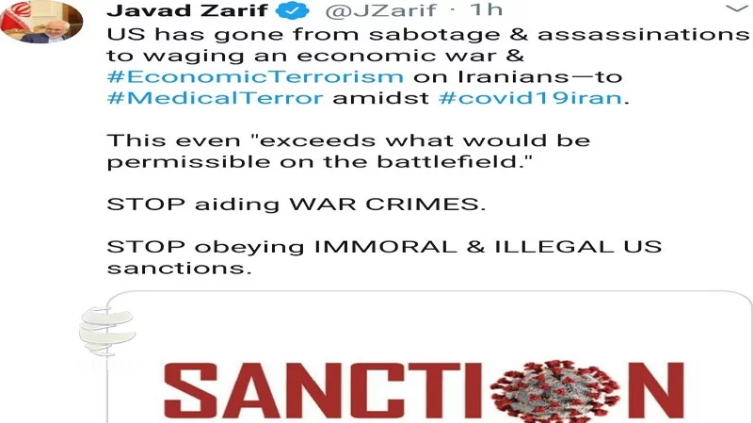 Zarif: Amerika İran’a karşı bioterörizm uyguluyor