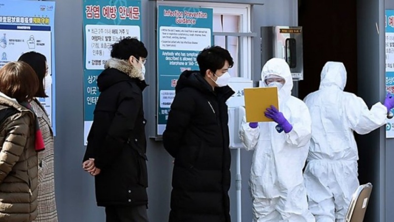 韓国の新たな新型コロナ感染者、再び減少傾向