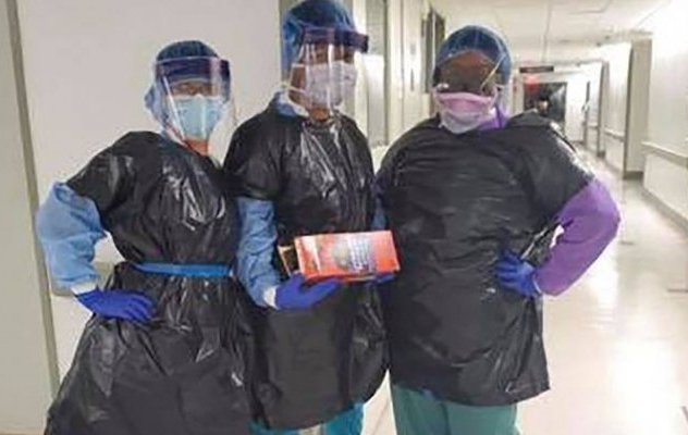 واشنطن تنفق الملايين على "داعش" و"صفقة القرن" وممرضوها يرتدون أكياس النفايات لمواجهة كورونا