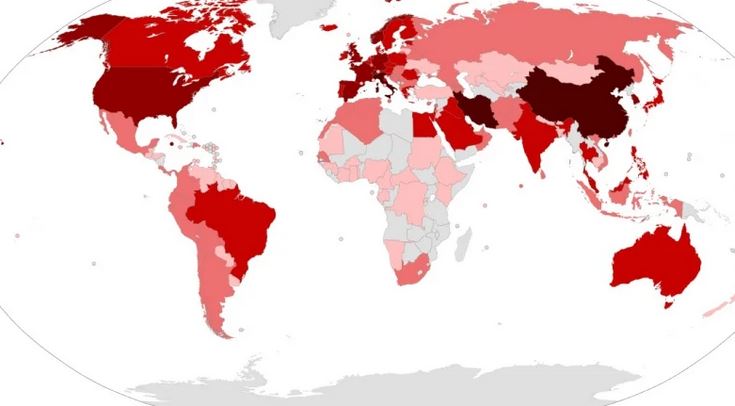全球冠病破134万起 美国36万占首位