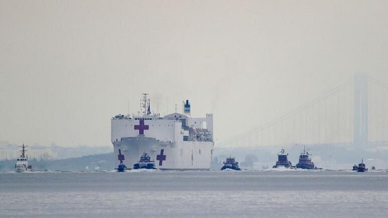 米国務総省「病院船で新型コロナウイルス感染が確認」