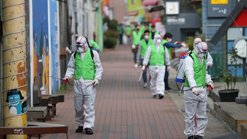 韓国の新型コロナ感染者が１万５１２人、死者は２１４人に