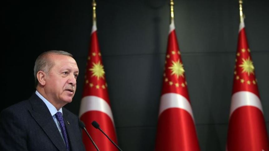أردوغان يعلن حظر التجول في البلاد لمدة يومين