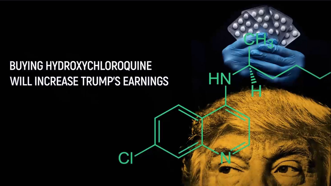 Motion video: Hydroxychloroquine, Trump, Corona