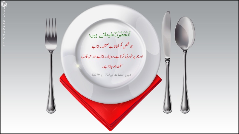 کم کھاؤ صحت بناؤ۔ پوسٹر کم کھاؤ صحت بناؤ۔ پوسٹر