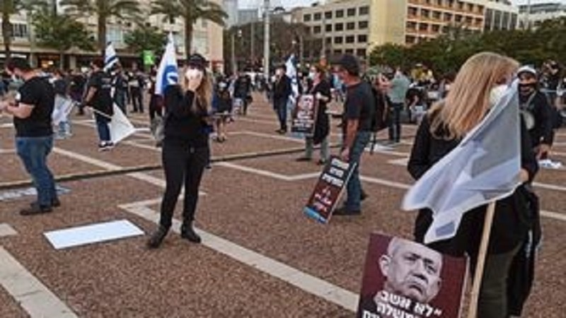 Siyonist İsrail'de Netanyahu'ya tepki