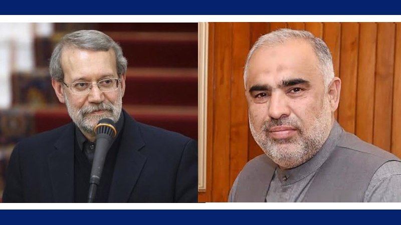 پاکستانی ہم منصب کی صحتیابی کے لئے ایرانی اسپیکر کی دعا