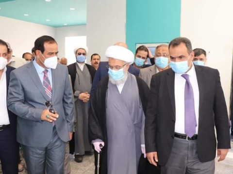 الشيخ الكربلائي يؤكد ان القضايا الإنسانية من أولويات المرجعية العليا أثناء زيارته لمستشفيات النجف+(صور)