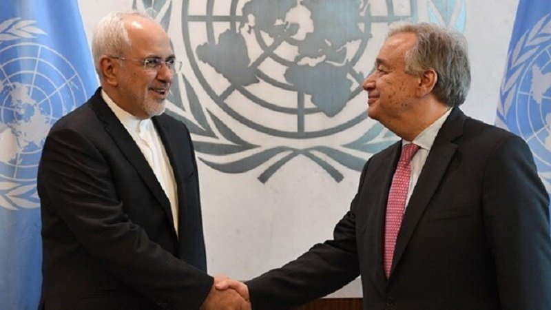 イラン外相が国連事務総長に書簡　米国の違法制裁をめぐり　
