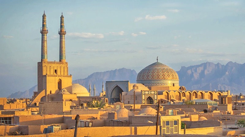 イラン中部ヤズド州のジャーメ・キャビールモスク