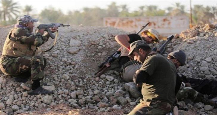 استشهاد مقاتل بالحشد باحباط محاولة تسلل لعصابات داعش في جرف النصر