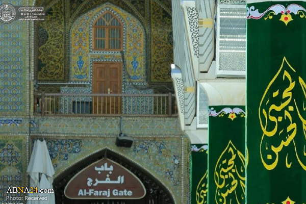 تقرير مصور / العتبة العلوية تزيّن الصحن المطهر بمناسبة ولادة الإمام الحسن (ع) 