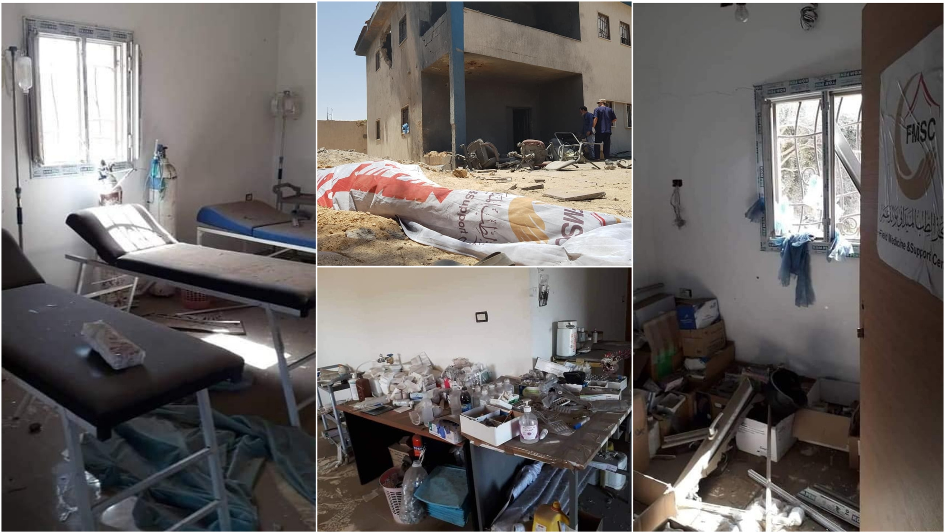 14 جريحا بقصف على مستشفى وحي سكني بـ طرابلس
