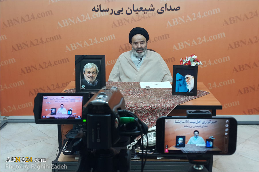 Photos: Hujjat al-Islam Navab delivers speech on first night of "Ahl al-Bayt's online ceremonies" 