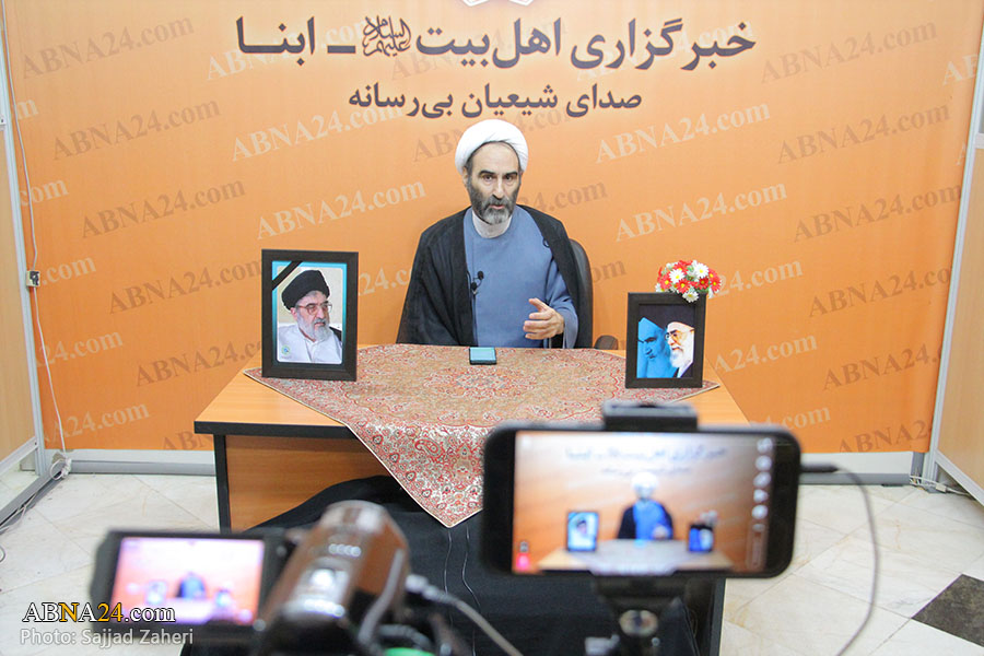 Photos: Ayatollah Moballeghi delivers speech on 20th night of "Ahl al-Bayt's online ceremonies"