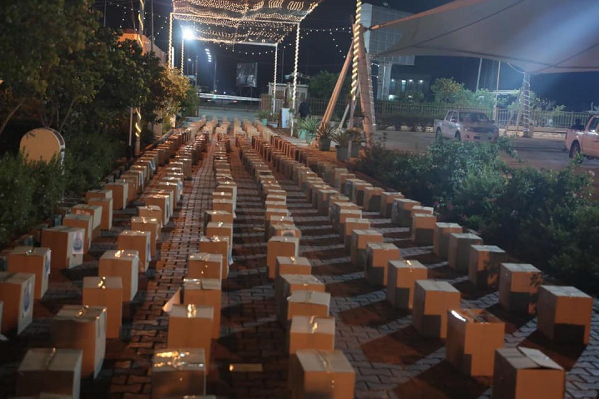 Hz.Abbas (O’na selâm olsun) Savaş Tümeni’nden Irak’ın birçok eyaletine 3500 erzak kumanya sepeti
