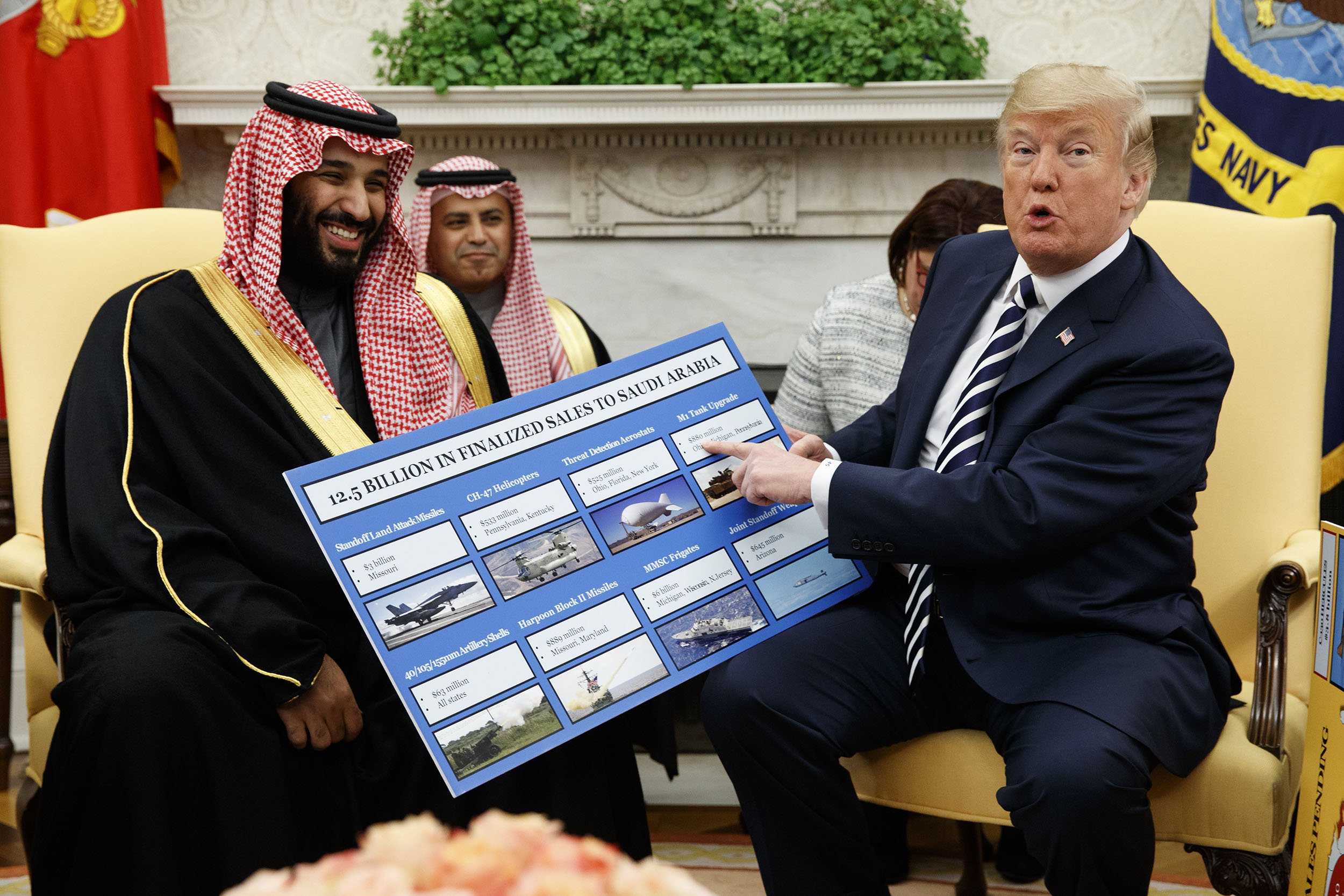 تقرير يفضح أكذوبة ترامب حول فرص العمل بصفقات السلاح للسعودية
