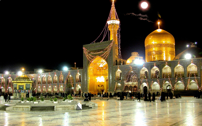 An Bude Haramin Imam Rida (a) Da Ke Birnin Mashad A Arewa Maso Gabacin Kasar Iran