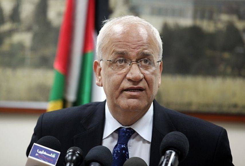 "صائب عريقات" يطالب المجتمع الدولي بالاعتراف بدولة فلسطين