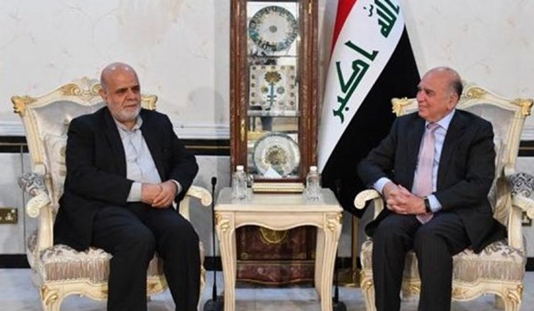 وزير الخارجية العراقي يستقبل السفير الإيراني في بغداد